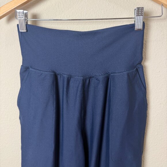 OLD NAVY ACTIVE Powersoft High Rise Joggers Leggings Go Dry Sz small tall navy - Picture 2 of 8